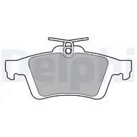 DELPHI LP3653 Bremsbeläge FORD Focus 3 2.0 ST / 2.3 RS bis 01.2016 MAZDA 3 (BK) 2.0 hinten