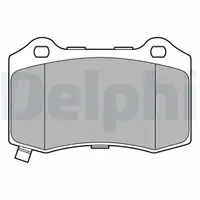 DELPHI LP3676 Bremsbeläge Bremsklötze JEEP Grand Cherokee 3 (WH, WK) hinten