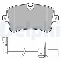 DELPHI LP3681 Bremsbeläge + Warnkontaktsensor AUDI A6 C7 A7 4G PORSCHE Macan 95B hinten