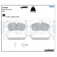 DELPHI LP3835 Bremsbeläge LAND ROVER Discovery Sport (L550) 18 Zoll ab 01.2021 vorne