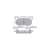 DELPHI LP491 Bremsbeläge + Warnkontaktsensor RENAULT Rapid Super 5 Twingo 1 vorne