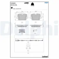 DELPHI LP5068EV Bremsbeläge BMW i4 G26 eDrive35 eDrive40 mit 330mm Scheiben hinten