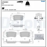 DELPHI Bremsen Set Bremsscheiben + Bremsbeläge RENAULT Zoe (BFM_) ab 09.2019 hinten