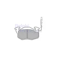 DELPHI LP696 Bremsbeläge + Warnkontaktsensor CITROEN AX (ZA-_) Saxo PEUGEOT 106 I II vorne