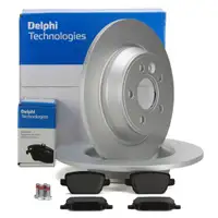 DELPHI Bremsscheiben + Bremsbeläge FORD Mondeo 4 MK4 Kuga 2 MK2 Galaxy S-Max WA6 hinten