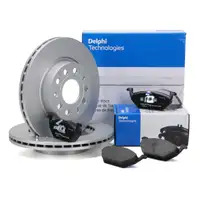 DELPHI Bremsscheiben + Beläge VW Beetle (5C) PR-1ZQ Golf Plus PR-1ZF vorne