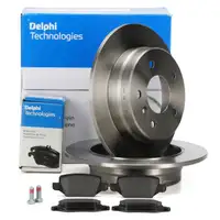 DELPHI Bremsscheiben + Bremsbeläge MERCEDES A-Klasse W168 A160-210 A170CDI hinten