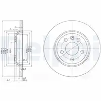 DELPHI Bremsscheiben + Bremsbeläge VW Sharan 7M Transporter T4 16" SEAT Alhambra 7V hinten