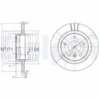 DELPHI BG3530C Bremsscheiben Satz BMW 3er E46 325i 328i 320d hinten