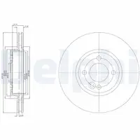 DELPHI BG3661C Bremsscheiben Satz MINI R50 R53 R52 One / Cooper vorne 34111502891