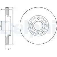 DELPHI BG3713C Bremsscheiben Satz OPEL Signum CC Vectra C SAAB 9-3 (YS3F) 15" vorne