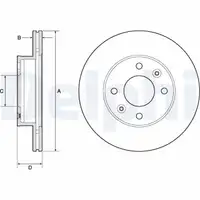 DELPHI Bremsscheiben + Bremsbeläge HYUNDAI i10 (PA) KIA Picanto (SA) vorne