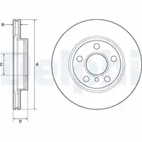 DELPHI Bremsscheiben + Bremsbeläge + Sensor MINI F55 F56 F57 One / Cooper vorne