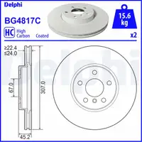 DELPHI Bremsscheiben + Beläge Sensor BMW F45 F46 X1 F48 X2 F39 MINI F54 F60 bis 2019 vorne