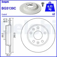 DELPHI Bremsen Set Bremsscheiben + Bremsbeläge RENAULT Zoe (BFM_) ab 09.2019 hinten