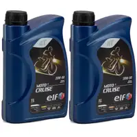 2L 2 Liter ELF Motoröl ÖL 4T 4-TAKT MOTO CRUISE 20W-50 20W50 API SH JASO MA2