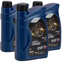 3L 3 Liter ELF Motoröl ÖL 4T 4-TAKT MOTO CRUISE 20W-50 20W50 API SH JASO MA2