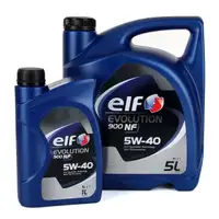 6L 6 Liter elf Evolution 900 NF 5W-40 Motoröl VW 502.00/505.00 MERCEDES 229.3