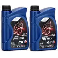 2L 2 Liter ELF Motoröl ÖL 4T 4-TAKT MOTO 4 PRO TECH 5W-40 5W40 JASO MA2 API SL