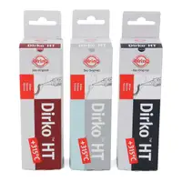 3x ELRING a 70ml DIRKO ROT + SCHWARZ + GRAU Silikon Dichtmasse Dichtungsmasse