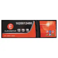 EUROREPAR EFB Batterie Autobatterie Starterbatterie 12V 60Ah 640A/EN 1620012480