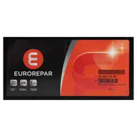 EUROREPAR EFB Batterie Autobatterie Starterbatterie 12V 70Ah 720A/EN 1620012580