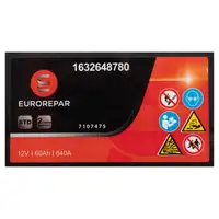 EUROREPAR Batterie Autobatterie Starterbatterie 12V 60Ah 640A/EN 1632648780