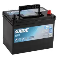 EXIDE EL754 EFB START-STOP Autobatterie Batterie Starterbatterie 12V 75Ah EN750A