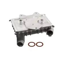 FEBI 103250 Ölkühler + Dichtungen MERCEDES W202 W124 W210 OM604 OM605 OM606 6061800365