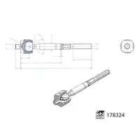 FEBI 178324 Spurstange Axialgelenk Gelenkstange MINI F55 F56 F57 Cabrio vorne 32106899814