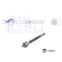 FEBI Spurstange Axialgelenk RENAULT Megane 4 Scenic 4 Grand Scenic 4 vorne 485216564R