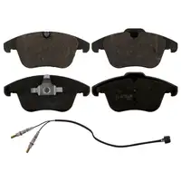 FEBI 16889 Bremsbeläge + Warnkontakt CITROEN C5 3 PEUGEOT 407 508 1 / SW vorne 1609253180