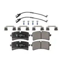 FEBI 116341 Bremsbeläge + Warnkontakt PORSCHE Macan 95B AUDI A8 D4 hinten 4H6698451