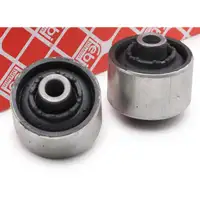 2x FEBI 18492 Querlenkerlager AUDI 100 C3 C4 200 C3 80 B4 A6 C4 V8 quattro hinten unten