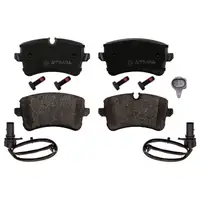 FEBI Bremsen Set Bremsscheiben + Bremsbeläge + Sensor AUDI A6 C7 A7 4G PR-1KW hinten