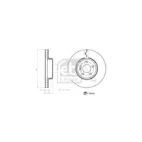 FEBI 175135 Bremsscheiben Satz MERCEDES-BENZ C-Klasse W205 S205 C205 A205 vorne 0004212612