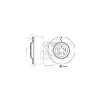 FEBI 175186 Bremsscheiben Satz MERCEDES CLS C257 EQC N293 GLC C253 X253 hinten 0004231712