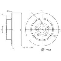 FEBI 179054 Bremsscheiben Satz TOYOTA C-HR (_X1_) 1.8/2.0 Hybrid hinten 42431-F4020