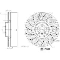 FEBI Bremsscheiben Satz BMW 5er G30 G31 6er G32 7er G11 G12 8er G14-16 X6 G06 vorne