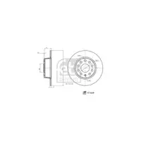 FEBI 171439 Bremsscheiben Satz VW T-Roc AUDI Q2 Ateca Leon 5F Octavia 4 hinten 5Q0615601B