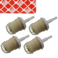 4x FEBI 39393 Filter Ventil Unterdruckleitung CHRYSLER DODGE JEEP MERCEDES SEAT VW