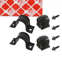 2x FEBI 45876 Stabilisatorlager + Halterung MERCEDES Sprinter 3,5-t 5-t B906 hinten