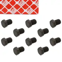 10x FEBI 15322 Ölablassschraube M14x1,5mm VW Golf 3 Passat B5 Sharan Vento LT 2 N90660601