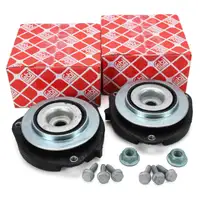 2x FEBI 37897 Federbeinlager + Wälzlager VW Golf 5 6 Passat Touran AUDI A3 8P Q3 8U vorne