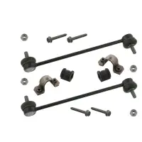 FEBI 37079 2x Koppelstange + 2x Stabilisatorlager 20,8mm VW Polo 9N SKODA Fabia 1 vorne