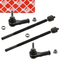 2x FEBI PROKIT Spurstange Gelenkstange + Spurstangenkopf FORD Mondeo 3 MK3 vorne