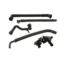 FEBI 101341 Entlüftungssatz Kurbelgehäuseentlüftung BMW E46 E39 E60 E61 E38 E65-67 M52 M54