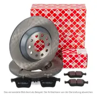 FEBI Bremsscheiben + Bremsbeläge VW Golf 4 Polo 4 5 6 A1 8X GB A3 8L Leon Octavia hinten