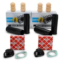 2x FEBI Federbeinstützlager + BILSTEIN B1 Staubschutz für BMW E36 E46 hinten