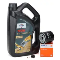 5L FUCHS TITAN 0W-20 Motoröl + MAHLE Ölfilter VW Golf 7 8 Passat B8 Polo 5 6 1.0-1.5 TSI